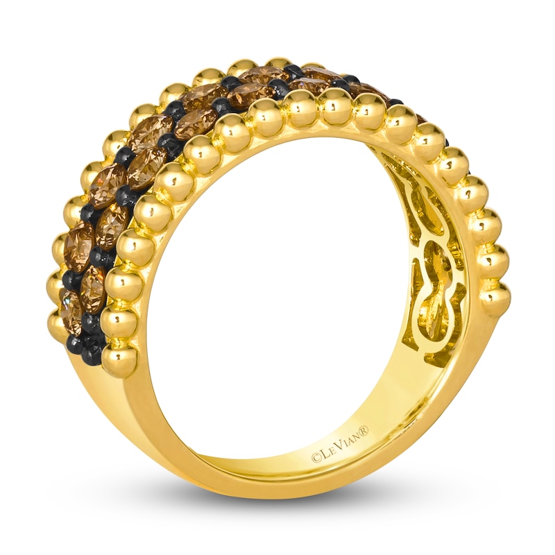 Le Vian Dolce D'Oro Chocolate Diamond Ring 1-3/8 ct tw 14K Honey Gold
