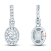 Thumbnail Image 2 of Pnina Tornai Oval & Round Diamond Dangle Earrings 3/4 ct tw 14K White Gold