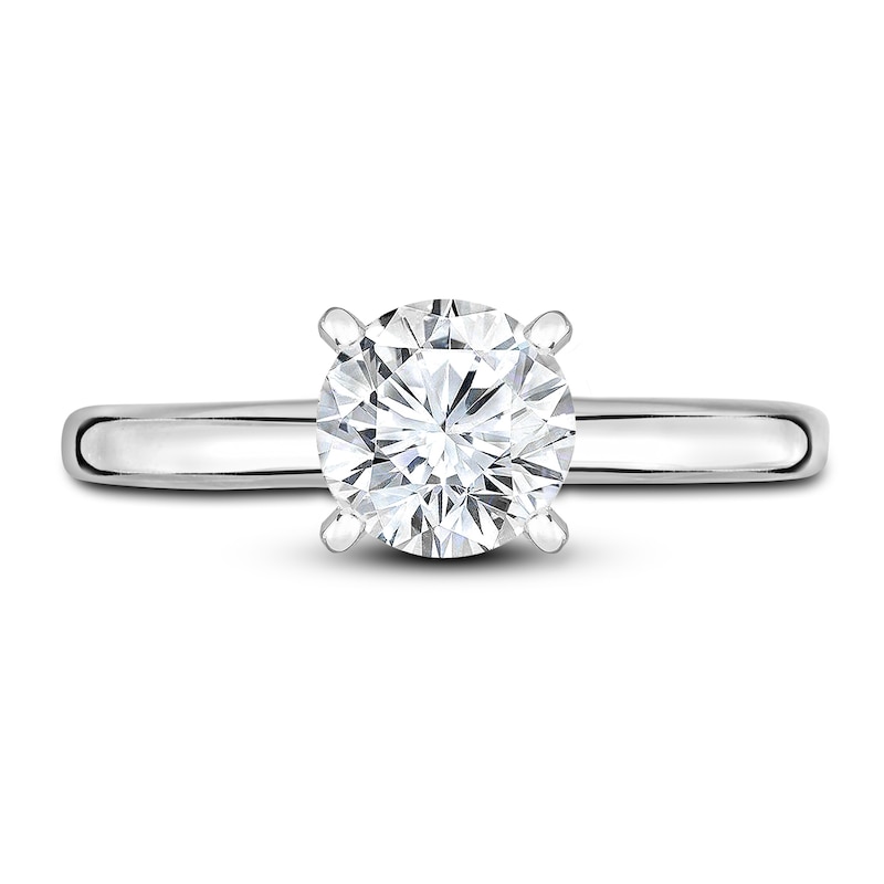 Diamond Solitaire Engagement Ring 5/8 ct tw Round 14K White Gold (I2/I)