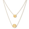 Thumbnail Image 0 of Textured Disc Layered Necklace 10K Yellow Gold 17" Length