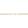 Thumbnail Image 2 of Italia D'Oro Pave Curb Link Necklace 14K Yellow Gold 22" 4.95mm
