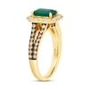 Thumbnail Image 1 of Previously Owned Le Vian Natural Emerald Ring 3/4 ct tw Diamonds 14K Honey Gold