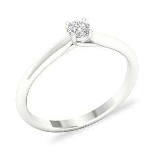 0.17ct colorless diamond ring