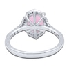 Thumbnail Image 3 of Natural Pink Tourmaline Ring 1/6 ct tw Diamonds 14K White Gold