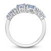 Thumbnail Image 3 of Round-cut Natural Aquamarine Ring 14K White Gold