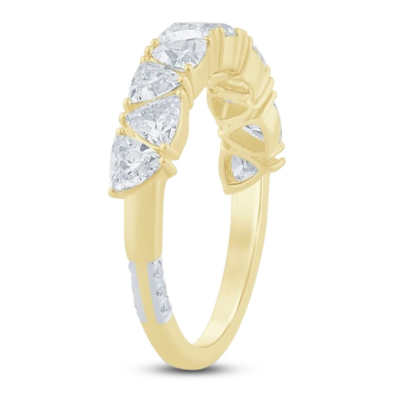 Main Image 2 of Pnina Tornai Trillion-Cut Lab-Created Diamond Anniversary Ring 1-1/2 ct tw 14K Yellow Gold