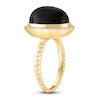 Thumbnail Image 2 of LALI Jewels Natural Onyx & Diamond Ring 1/4 ct tw 14K Yellow Gold