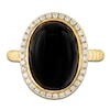 Thumbnail Image 3 of LALI Jewels Natural Onyx & Diamond Ring 1/4 ct tw 14K Yellow Gold