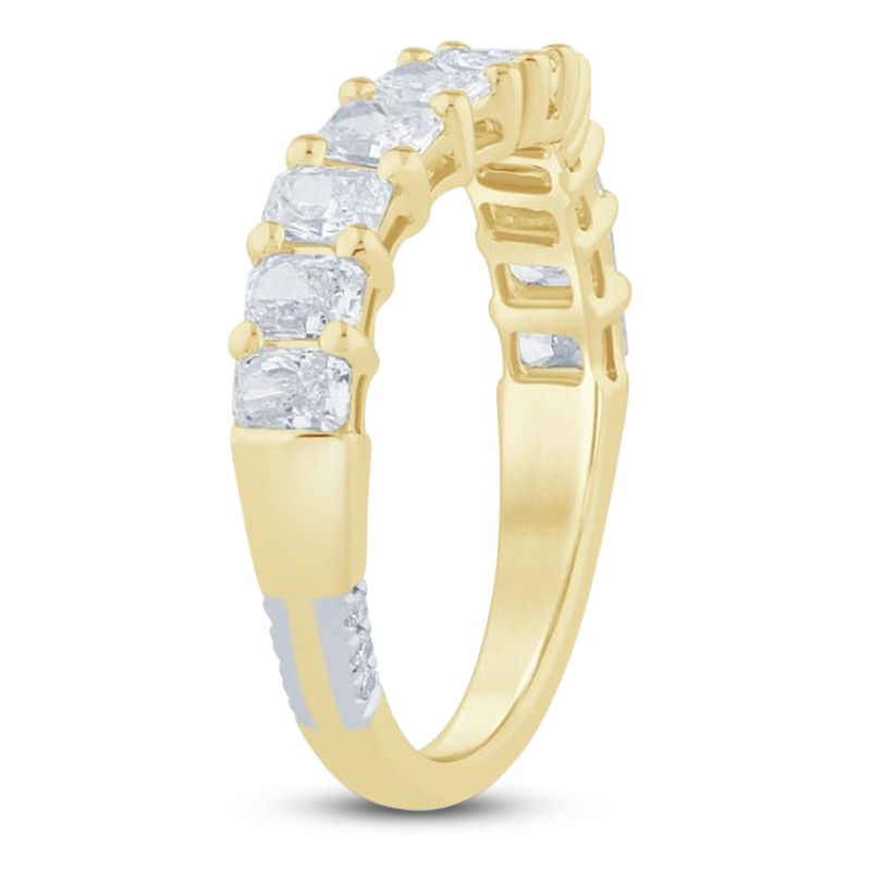 Main Image 2 of Pnina Tornai Lab-Created Radiant-Cut Diamond Anniversary Ring 1-1/2 ct tw 14K Yellow Gold