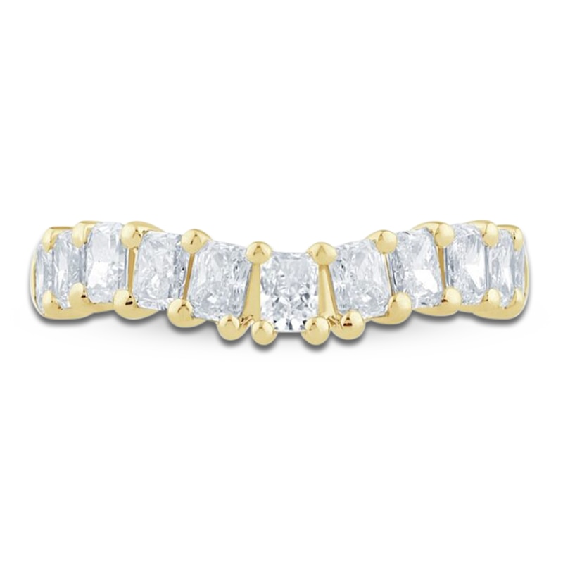 Main Image 3 of Pnina Tornai Lab-Created Radiant-Cut Diamond Anniversary Ring 1-1/2 ct tw 14K Yellow Gold