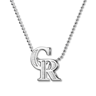 Colorado Rockies Logo Silver Pendant