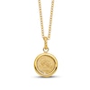 Thumbnail Image 0 of Polished Antique Coin Necklace 14K Yellow Gold 18"