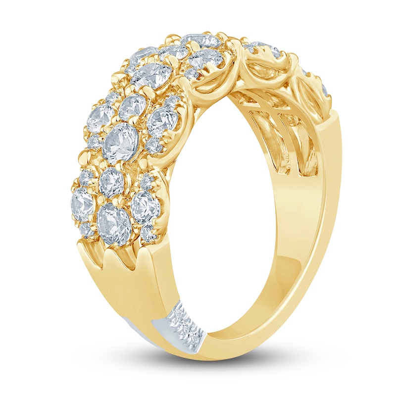 Main Image 2 of Pnina Tornai Lab-Created Diamond Anniversary Band 1-3/4 ct tw Round 14K Yellow Gold