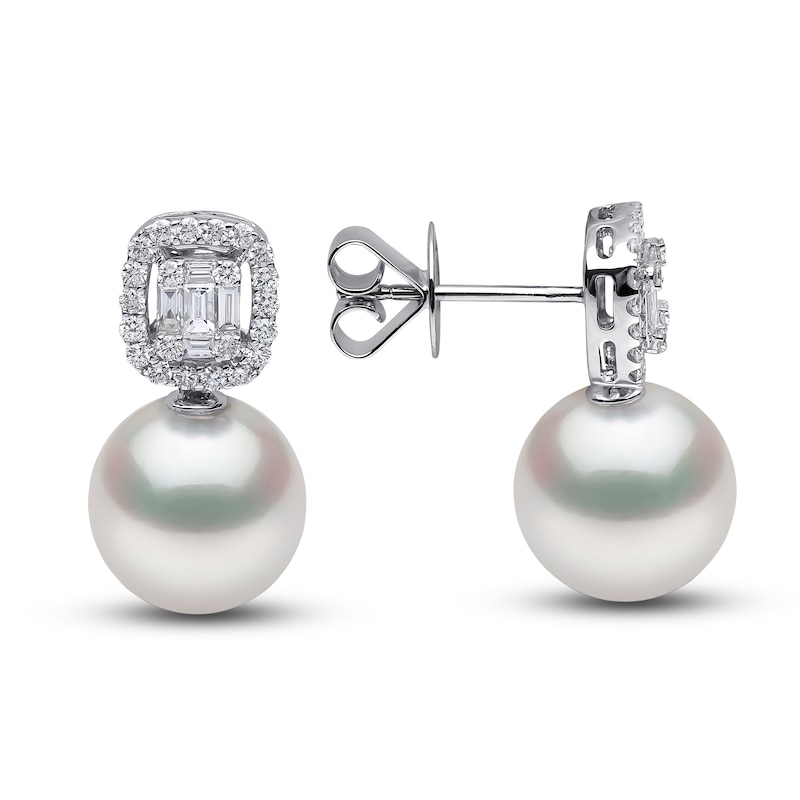 Main Image 2 of Yoko London South Sea Cultured Pearl Earrings 5/8 ct tw Diamonds 18K White Gold