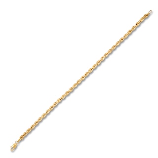 14K Yellow Gold Solid Double Rope Bracelet