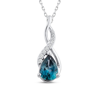 Montana Sapphire, Moonstone, Platinum Necklace, by Louis Comfort, Lot  #54192