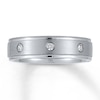 Thumbnail Image 1 of 6mm Wedding Band 1/5 ct tw Diamonds 14K White Gold