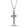 Thumbnail Image 5 of Men's Solid Cross Necklace & Bracelet Set Stainless Steel