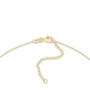 Thumbnail Image 3 of Cutout Circle Cross Necklace 14K Yellow Gold 16&quot;