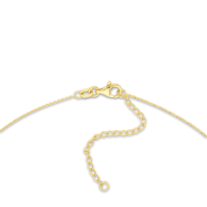 Main Image 3 of Cutout Circle Cross Necklace 14K Yellow Gold 16&quot;