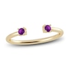 Thumbnail Image 0 of Juliette Maison Natural Amethyst Cuff Ring 10K Yellow Gold