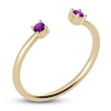 Thumbnail Image 1 of Juliette Maison Natural Amethyst Cuff Ring 10K Yellow Gold