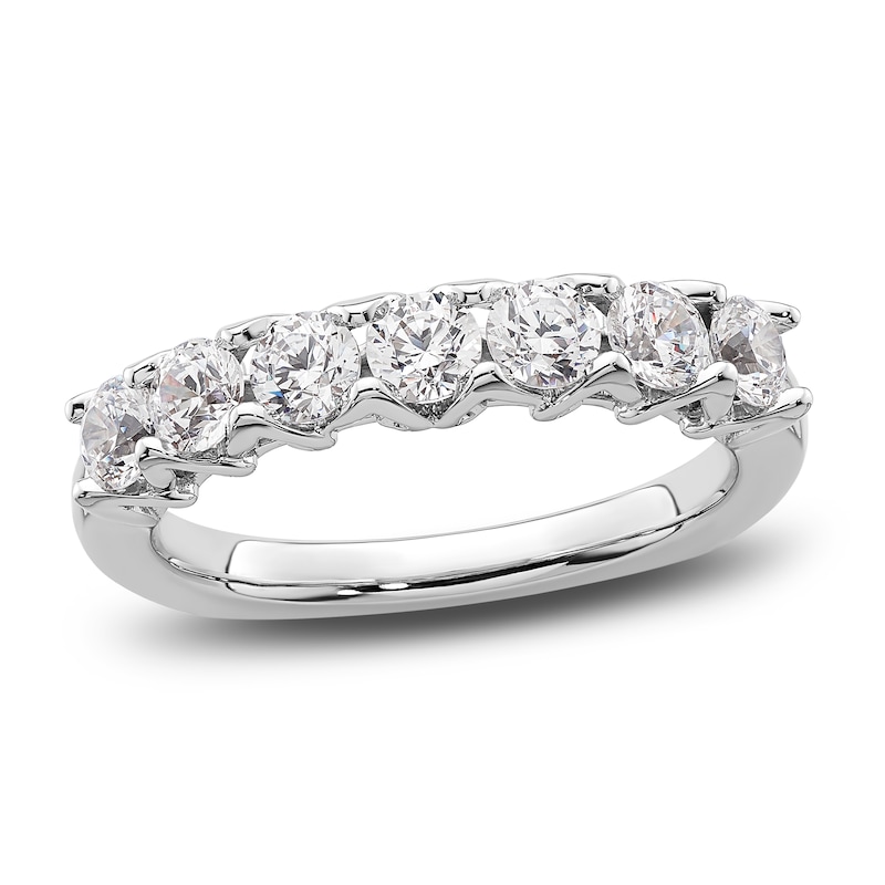 Main Image 1 of Diamond Anniversary Ring 1 ct tw Round 18K White Gold