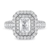 Thumbnail Image 3 of Vera Wang WISH Diamond Engagement Ring 2-1/4 ct tw Emerald-cut 14K White Gold