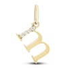 Thumbnail Image 1 of Initial M Necklace Charm Diamond Accents 10K Yellow Gold