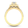 Thumbnail Image 2 of Diamond Halo Bridal Set 2 ct tw Round 14K Yellow Gold