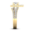 Thumbnail Image 3 of Diamond Halo Bridal Set 2 ct tw Round 14K Yellow Gold