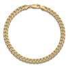 Thumbnail Image 1 of Men's Diamond-Cut Curb Link Necklace 14K Yellow Gold 24&quot; 5.35mm