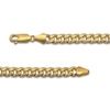 Thumbnail Image 2 of Men's Diamond-Cut Curb Link Necklace 14K Yellow Gold 24&quot; 5.35mm