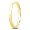 Thumbnail Image 2 of High-Polish Faceted Wedding Band 14K Yellow Gold 1.9mm