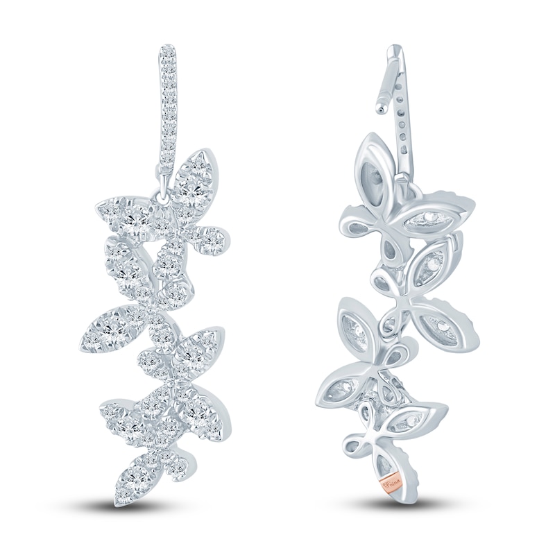 Main Image 3 of Pnina Tornai Diamond Butterfly Earrings 1 ct tw 14K White Gold