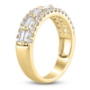 Thumbnail Image 2 of Baguette & Round -Cut Diamond Ring 1-1/8 ct tw 14K Yellow Gold