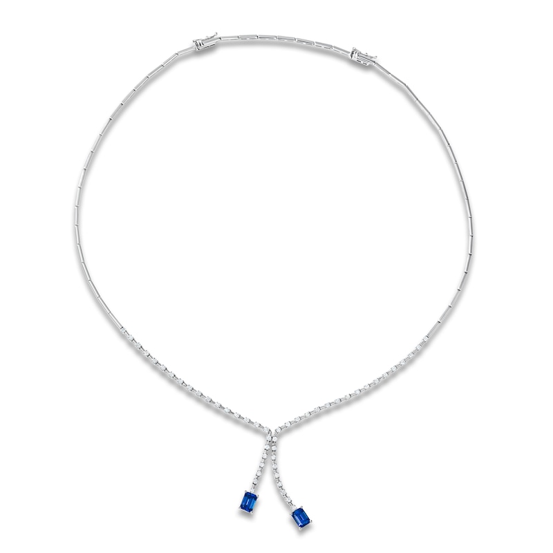 Main Image 1 of Le Vian Couture Rectangle-Cut Tanzanite & Diamond Y Necklace 1-1/3 ct tw 18K Vanilla Gold