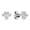 Thumbnail Image 2 of Yoko London Akoya Cultured Pearl & Diamond Chevron Trio Earrings 1/20 ct tw 18K White Gold