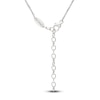 Thumbnail Image 2 of Yoko London Akoya Cultured Pearl & Diamond Chevron Necklace 1/4 ct tw 18K White Gold 18"