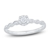 Thumbnail Image 1 of Diamond Halo Promise Ring 1/5 ct tw 10K White Gold