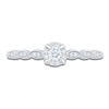 Thumbnail Image 3 of Diamond Halo Promise Ring 1/5 ct tw 10K White Gold