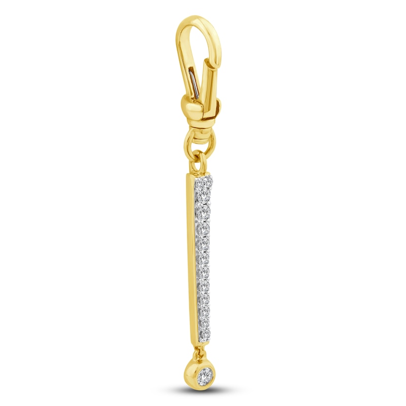 Main Image 2 of Charm'd by Lulu Frost Diamond Exclamation Point Charm 1/6 ct tw 10K Yellow Gold