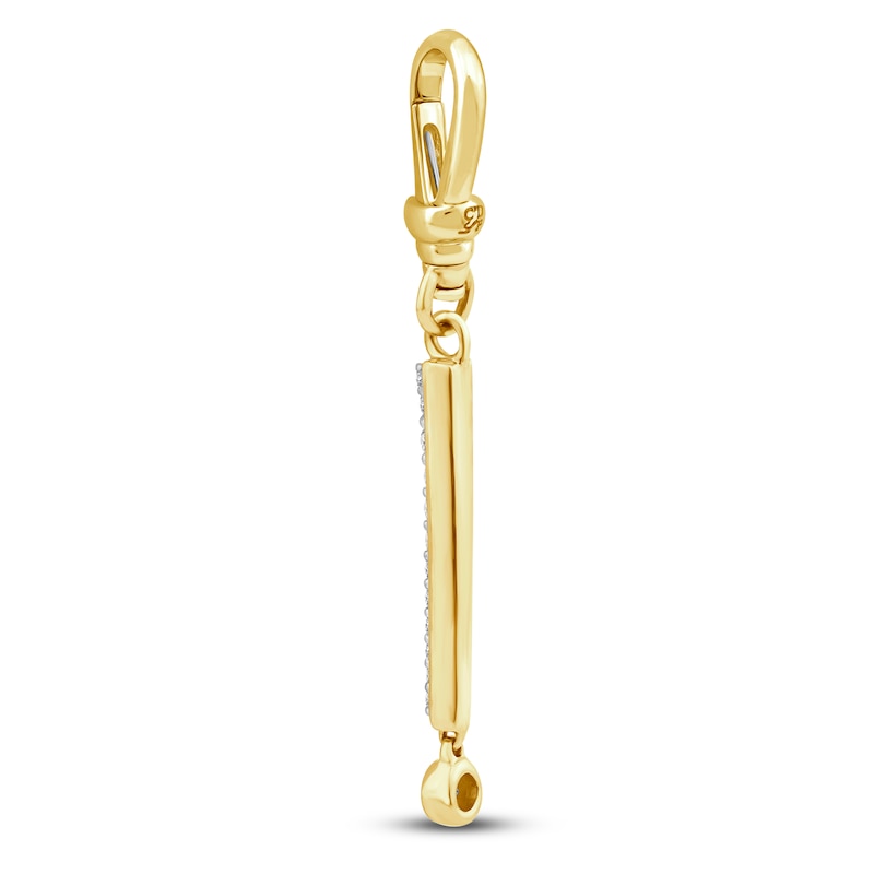 Main Image 3 of Charm'd by Lulu Frost Diamond Exclamation Point Charm 1/6 ct tw 10K Yellow Gold