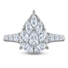 Thumbnail Image 2 of Brilliant Moments Pear, Marquise & Round-Cut Multi-Diamond Engagement Ring 1-1/4 ct tw 14K White Gold