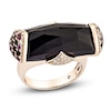 Thumbnail Image 1 of Natural Black Onyx, Garnet, Amethyst, Smoky Quartz & Diamond Cocktail Ring 1/4 ct tw 14K Rose Gold