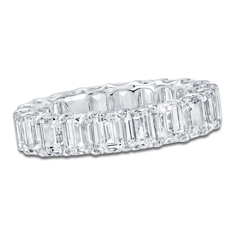 Certified Emerald-Cut Diamond Eternity Band 5-3/4 ct tw 14K Gold