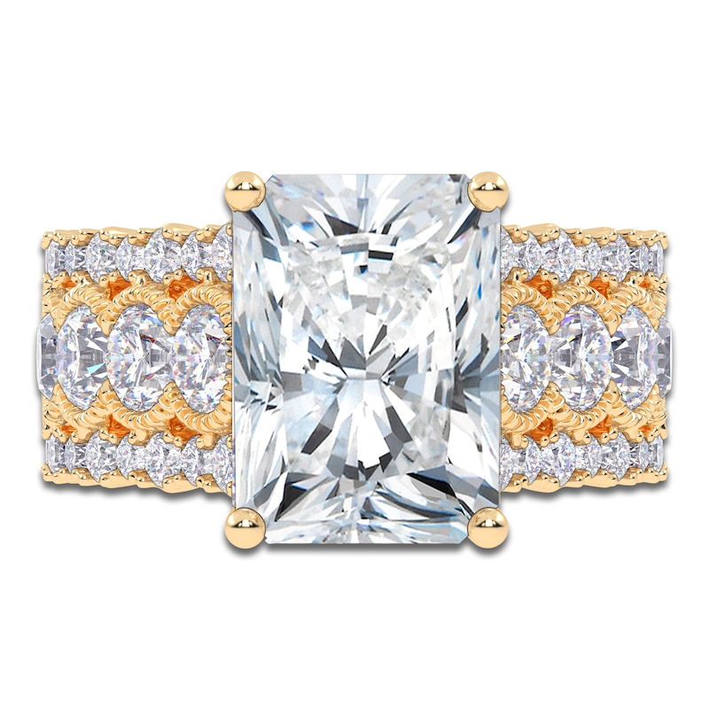 Main Image 3 of Radiant-Cut Created By Jared Studio Lab-Created Diamond Engagement Ring 4-3/4 ct tw 14K Yellow Gold