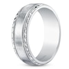 Thumbnail Image 2 of Kirk Kara Men's Engraved Brushed Wedding Band Platinum 7mm