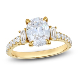 Brilliant Moments Oval-Cut Diamond Engagement Ring 2-3/4 ct tw 14K Yellow Gold