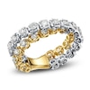 Thumbnail Image 1 of Matinee by A Link Diamond Abbracci Crossover Ring 1-3/4 ct tw 18K Two-Tone Gold